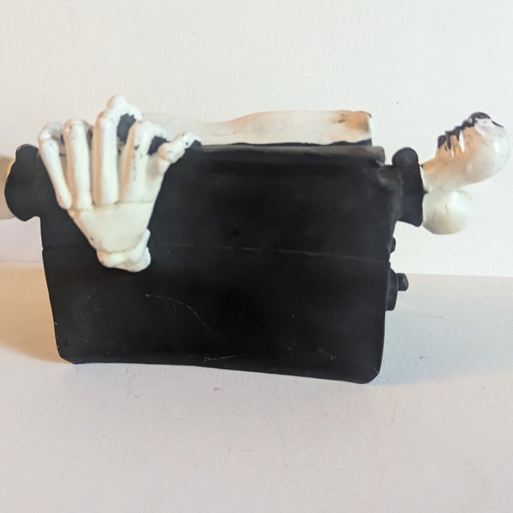 'Book of Fright' Wednesday Addams Haunted Skeleton Typewriter Halloween Gothic - Picture 5 of 15